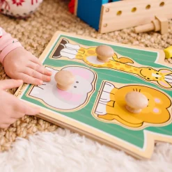 Jungle Friends Jumbo Knob Puzzle - 3 Pieces>Melissa & Doug