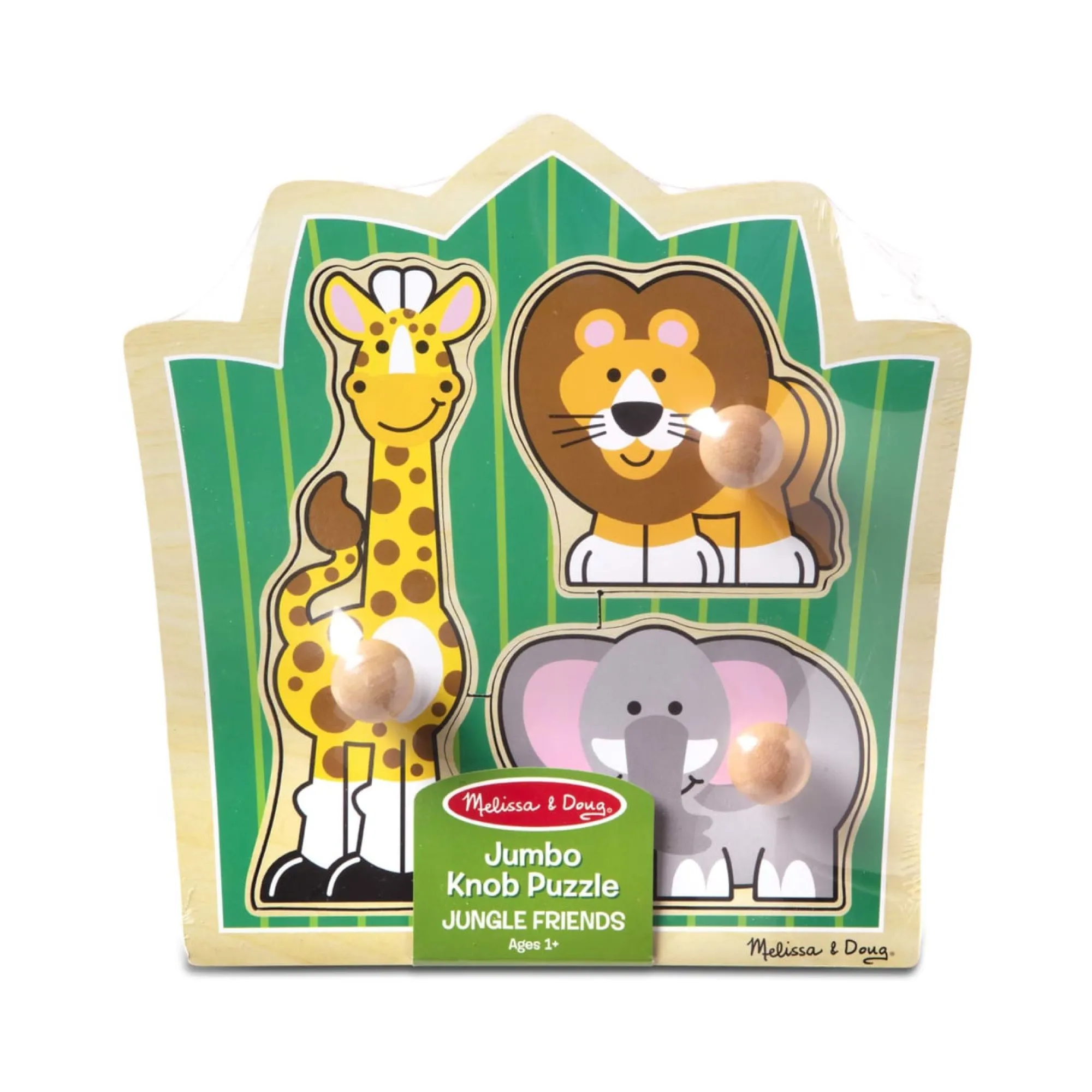 Jungle Friends Jumbo Knob Puzzle - 3 Pieces>Melissa & Doug