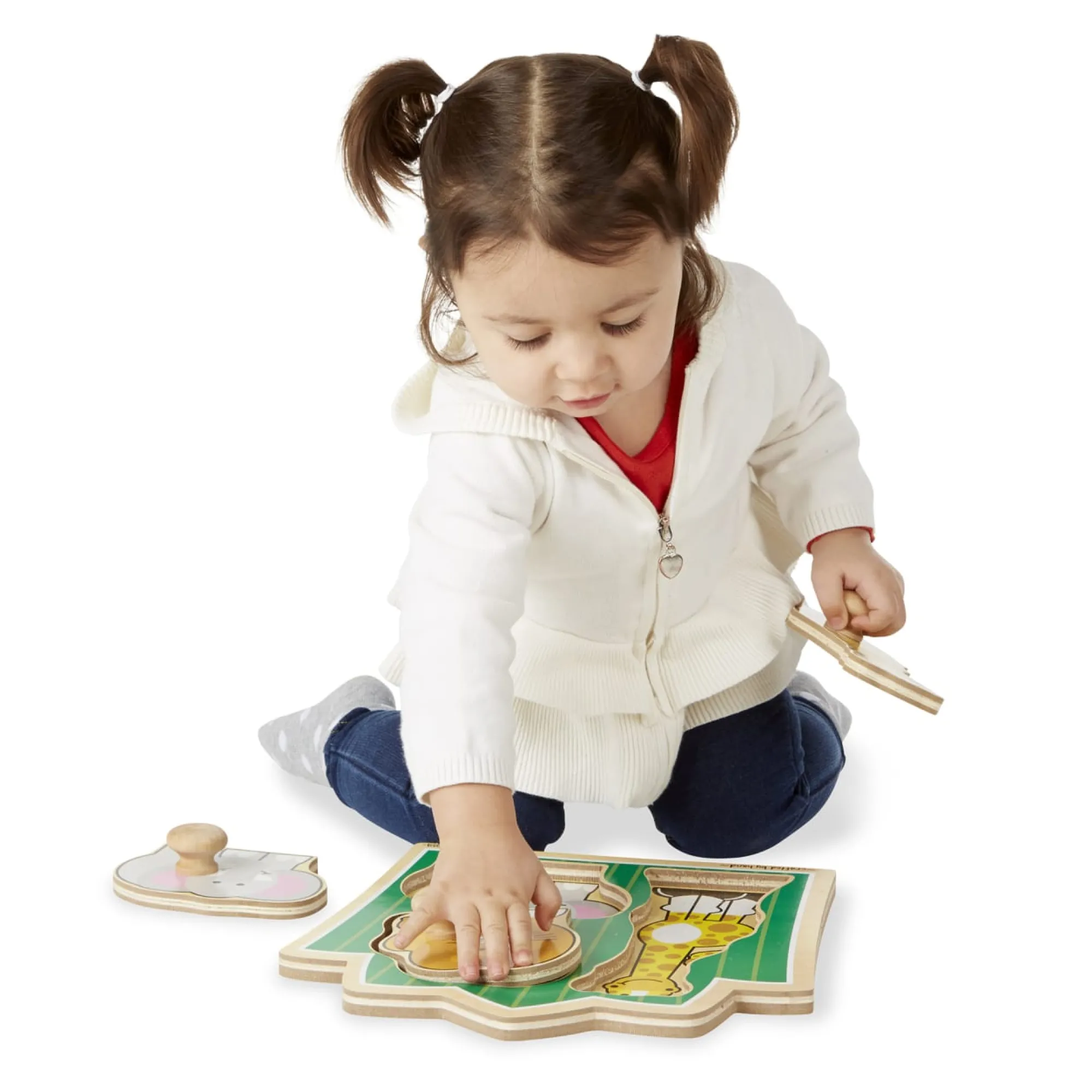 Jungle Friends Jumbo Knob Puzzle - 3 Pieces>Melissa & Doug