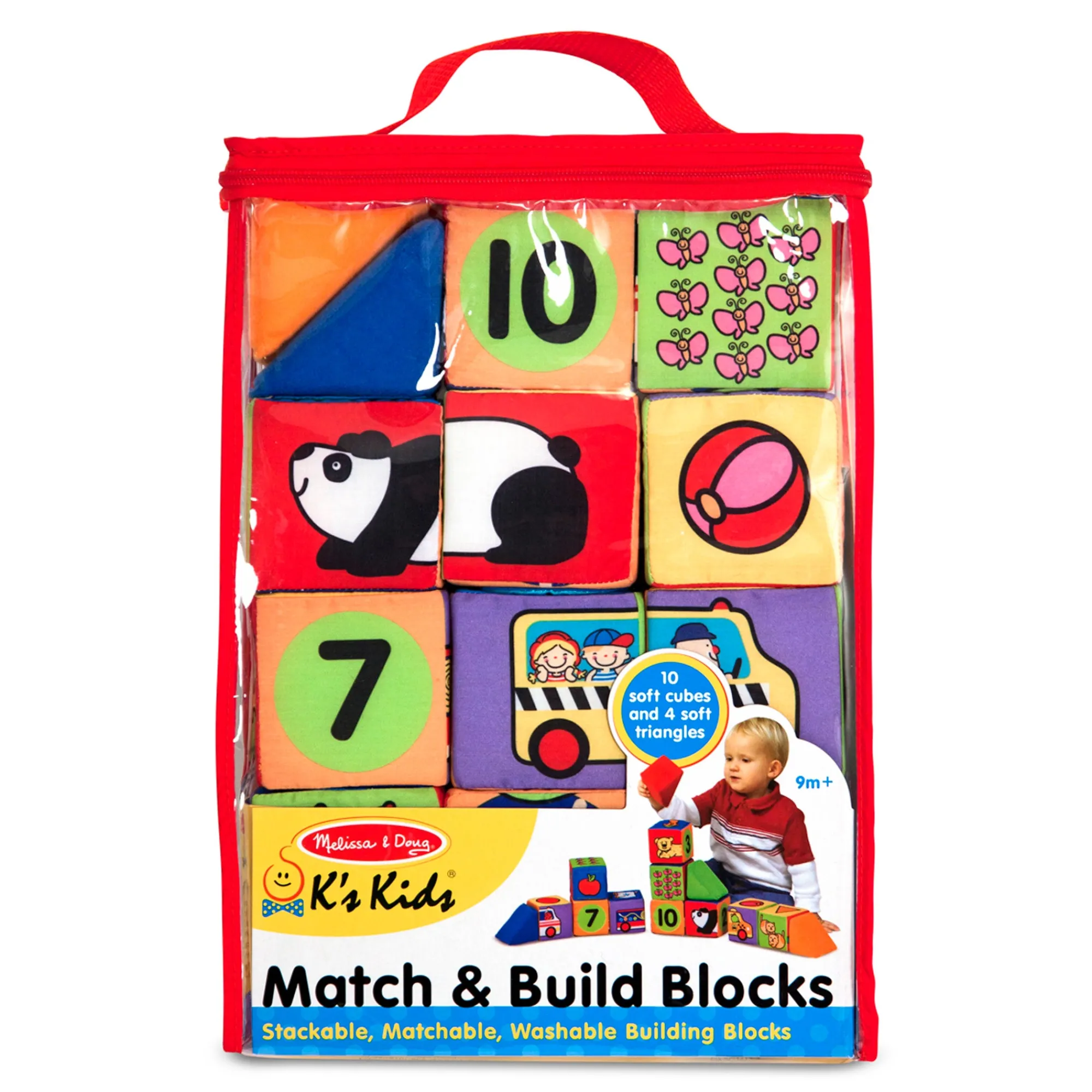K's Kids Match and Build Soft Blocks>Melissa & Doug