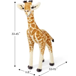 Lifelike Plush Baby Giraffe><noscript><img width=