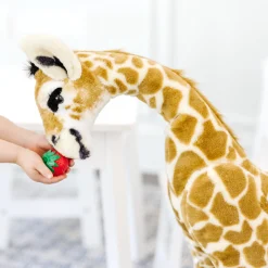 Lifelike Plush Baby Giraffe><noscript><img width=