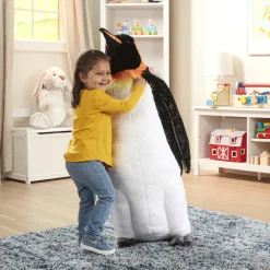 Lifelike Plush Emperor Penguin><noscript><img width=