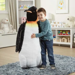 Lifelike Plush Emperor Penguin><noscript><img width=