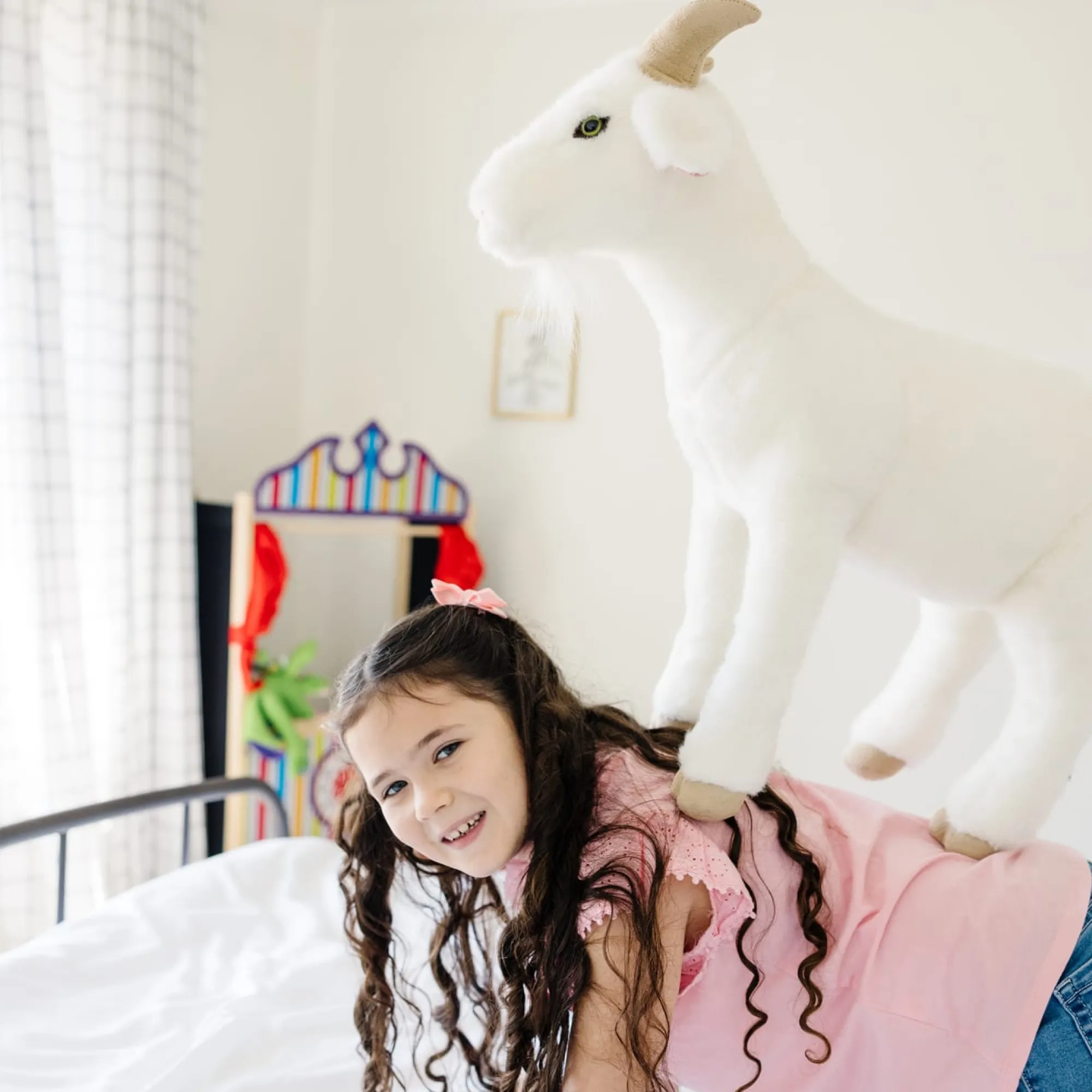 Lifelike Plush Goat>Melissa & Doug New