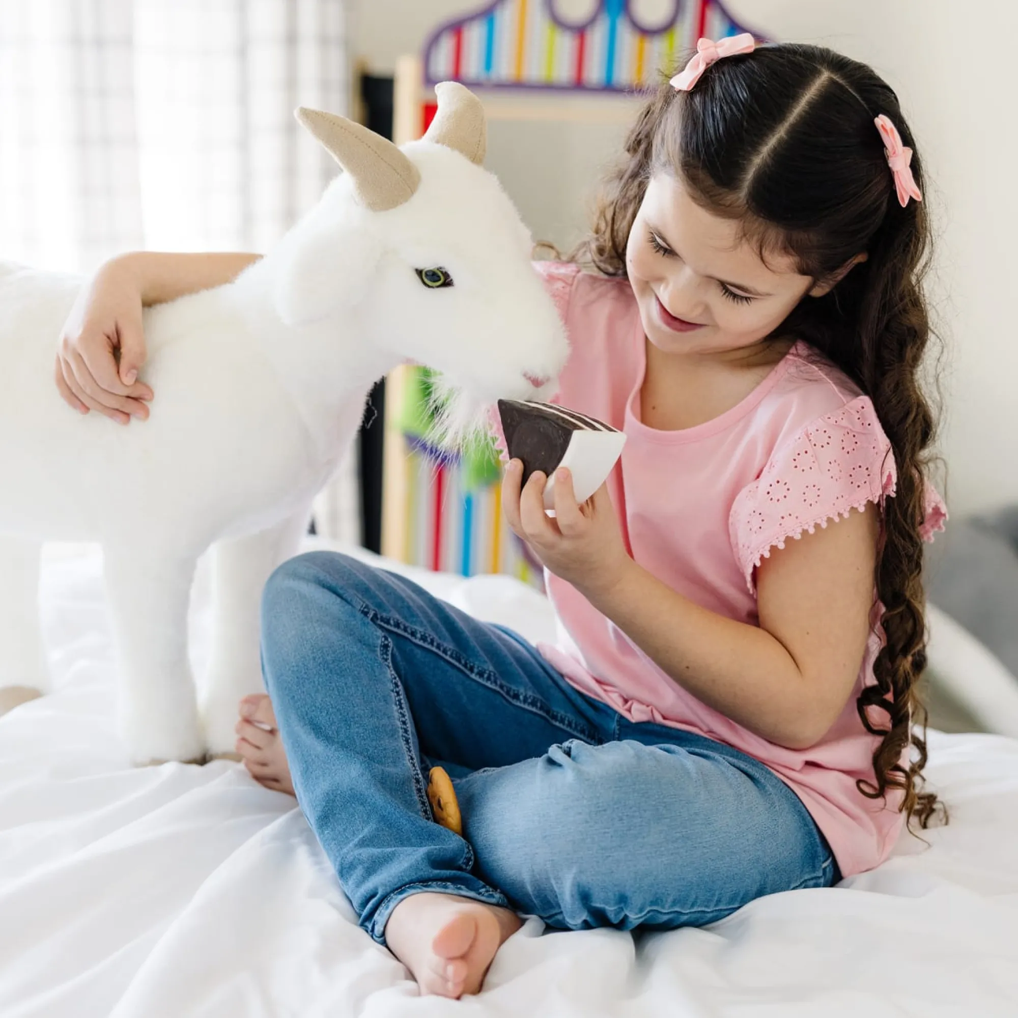 Lifelike Plush Goat>Melissa & Doug New