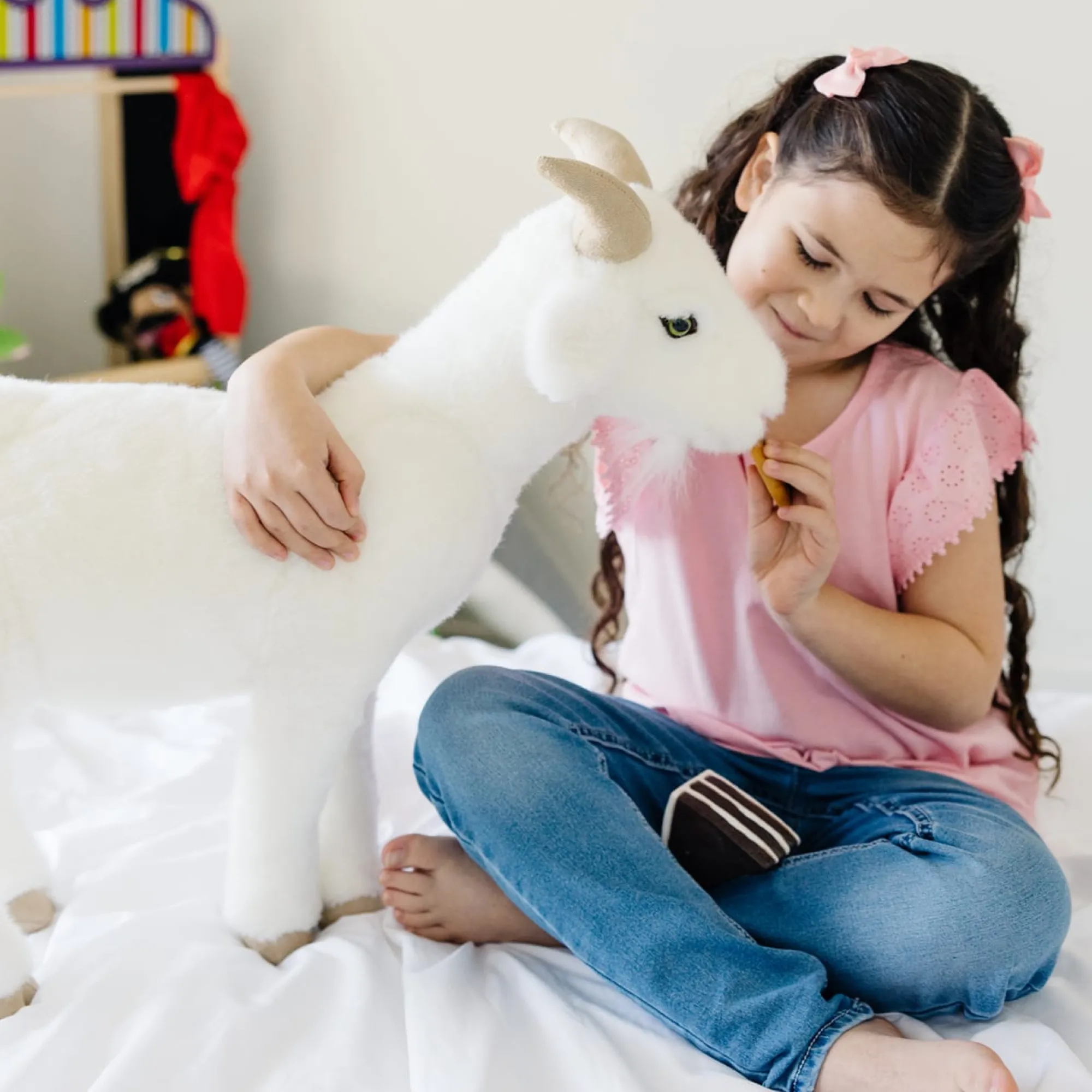 Lifelike Plush Goat>Melissa & Doug New