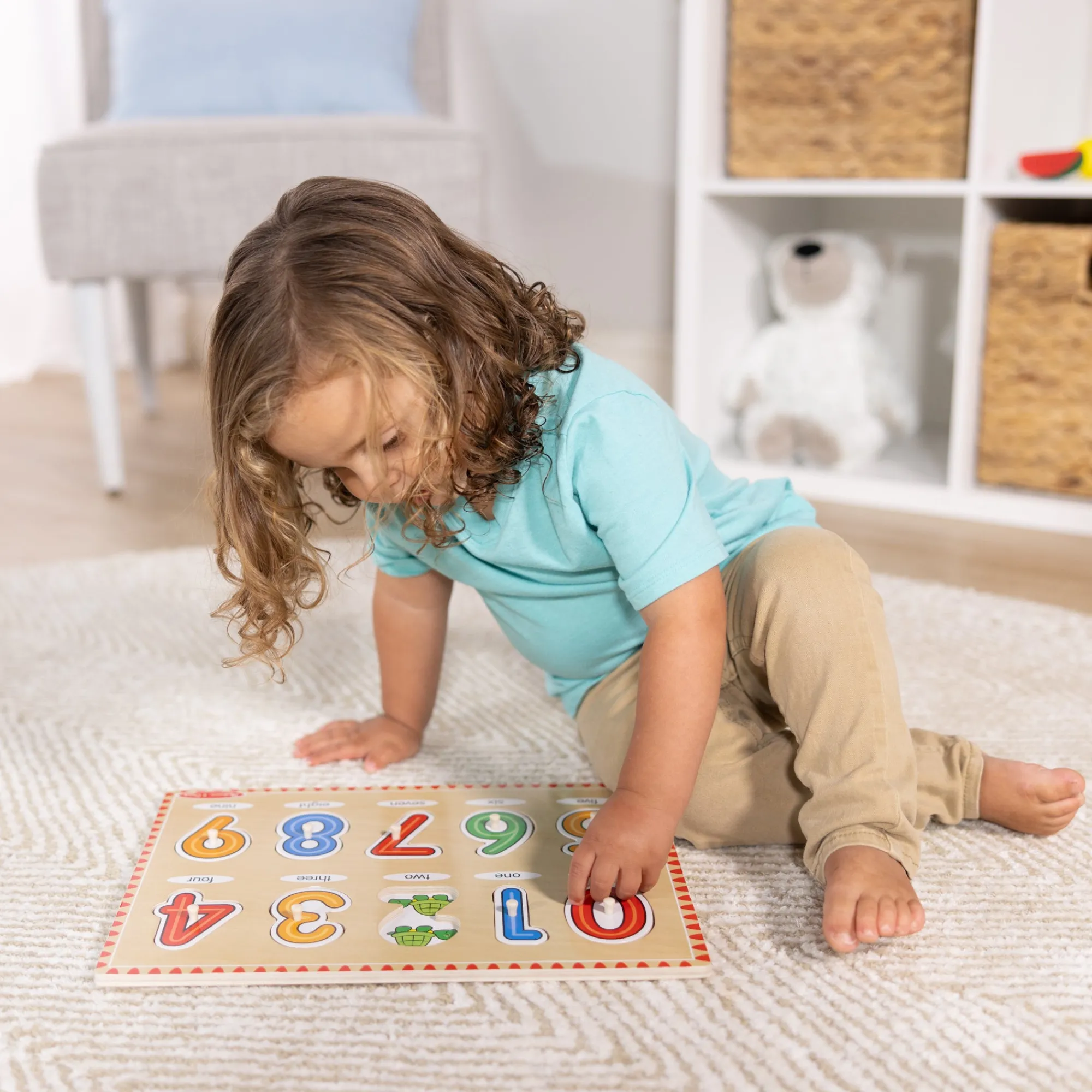 Lift & See Numbers Peg Puzzle - 10 Pieces>Melissa & Doug Discount
