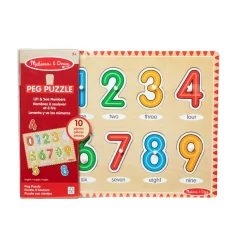 Lift & See Numbers Peg Puzzle - 10 Pieces><noscript><img width=