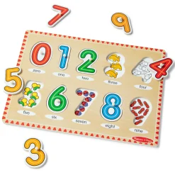 Lift & See Numbers Peg Puzzle - 10 Pieces><noscript><img width=