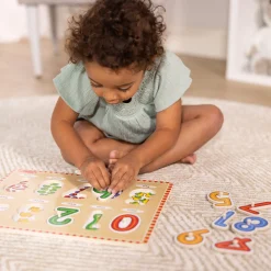 Lift & See Numbers Peg Puzzle - 10 Pieces><noscript><img width=