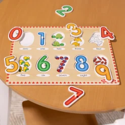 Lift & See Numbers Peg Puzzle - 10 Pieces><noscript><img width=