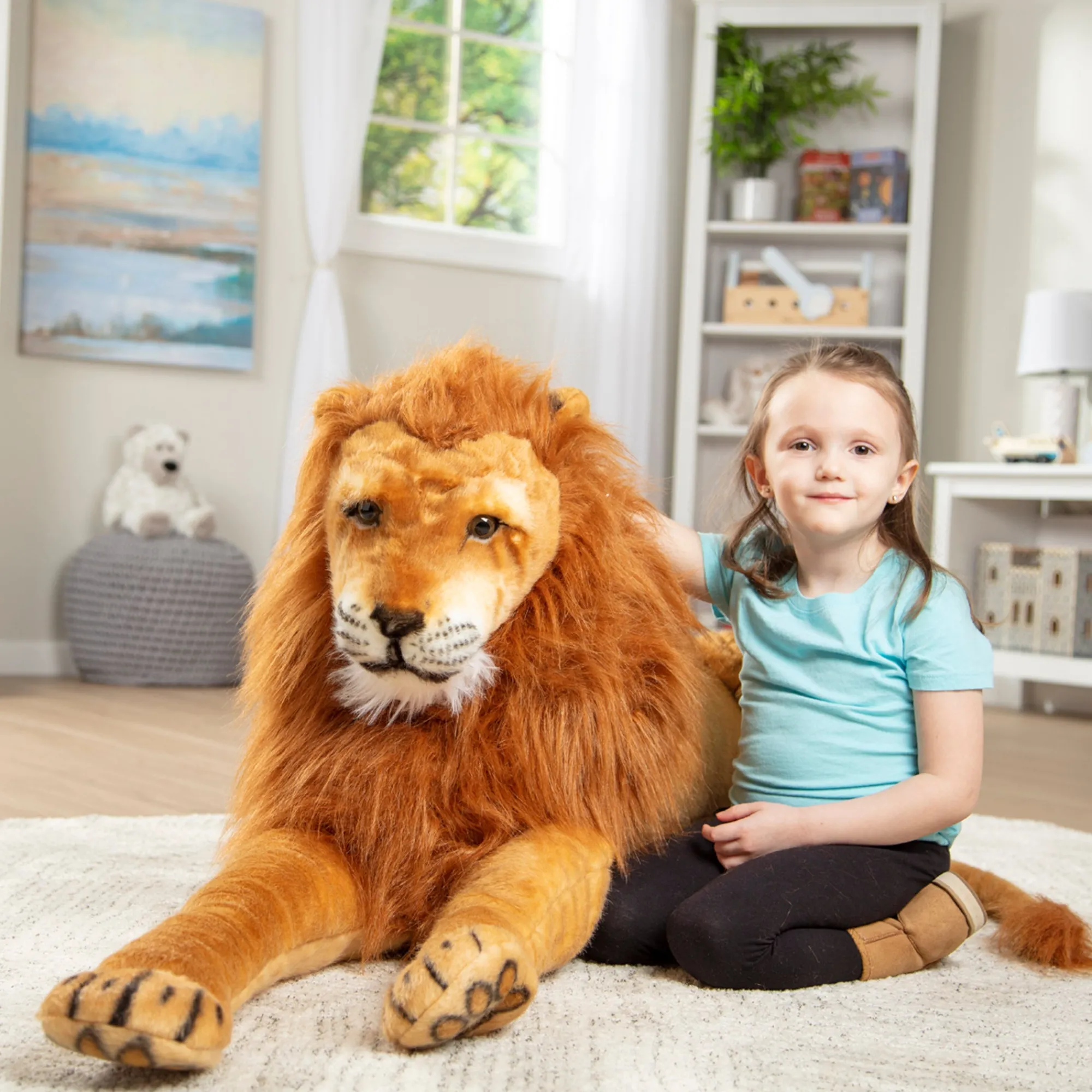 Lion Lifelike Plush Stuffed Animal>Melissa & Doug