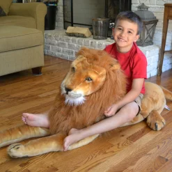 Lion Lifelike Plush Stuffed Animal><noscript><img width=