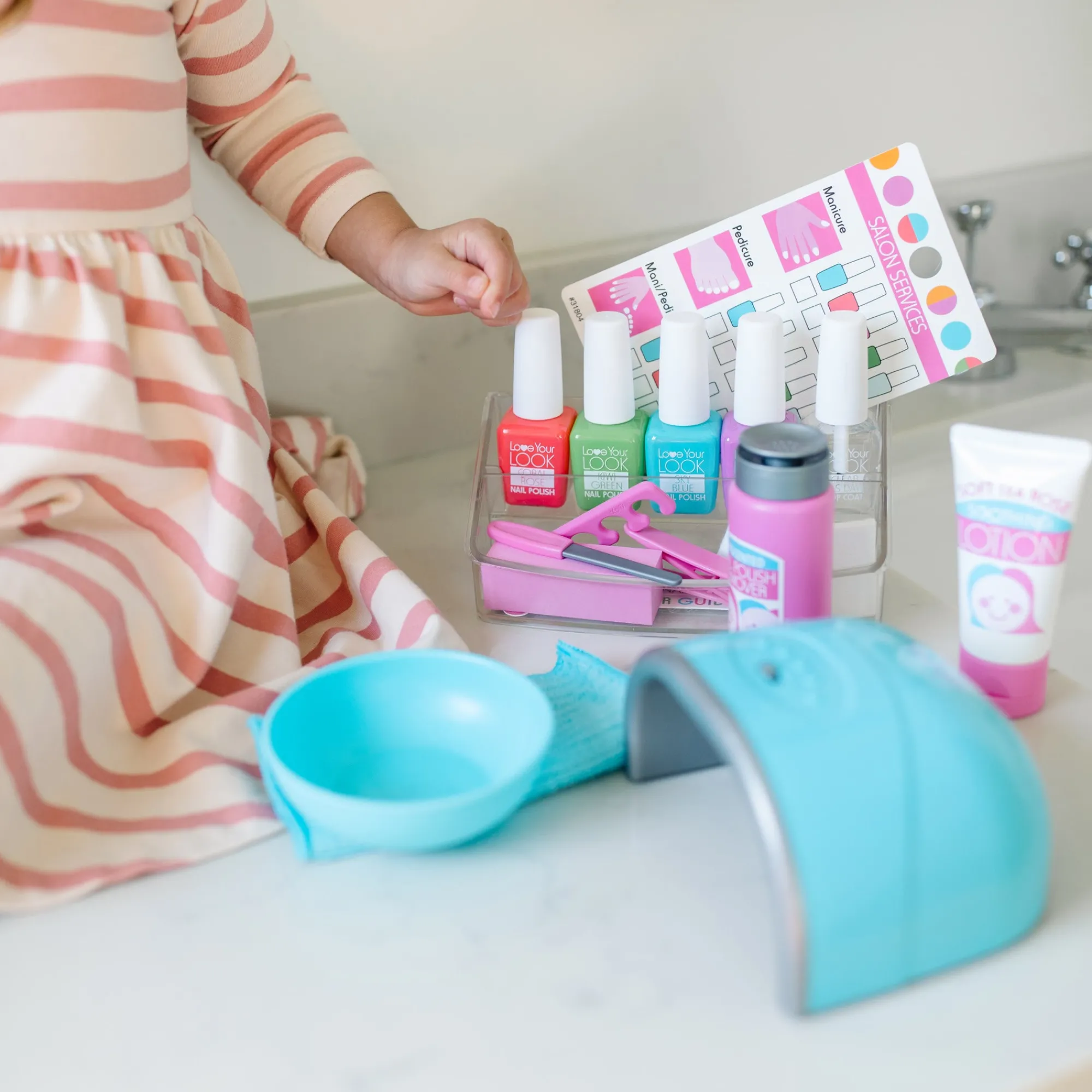 Love Your Look Pretend Nail Care Play Set (Mess-Free - No Real Cosmetics)>Melissa & Doug Clearance