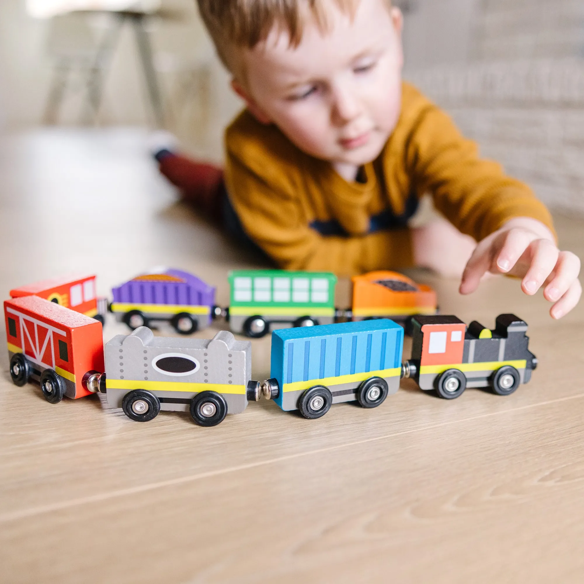 Magnetic Wooden Train Cars>Melissa & Doug Outlet