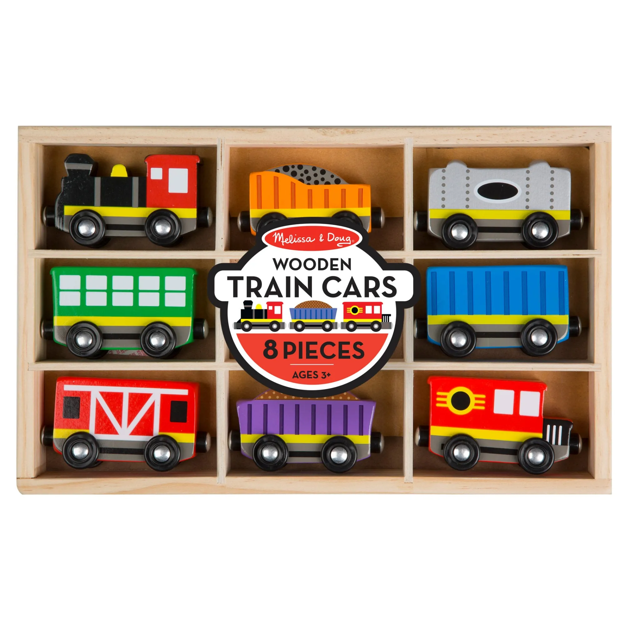 Magnetic Wooden Train Cars>Melissa & Doug Outlet