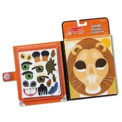 Make-a-Face – Safari Reusable Sticker Pad – On the Go Travel Activity><noscript><img width=