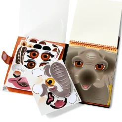Make-a-Face – Safari Reusable Sticker Pad – On the Go Travel Activity><noscript><img width=