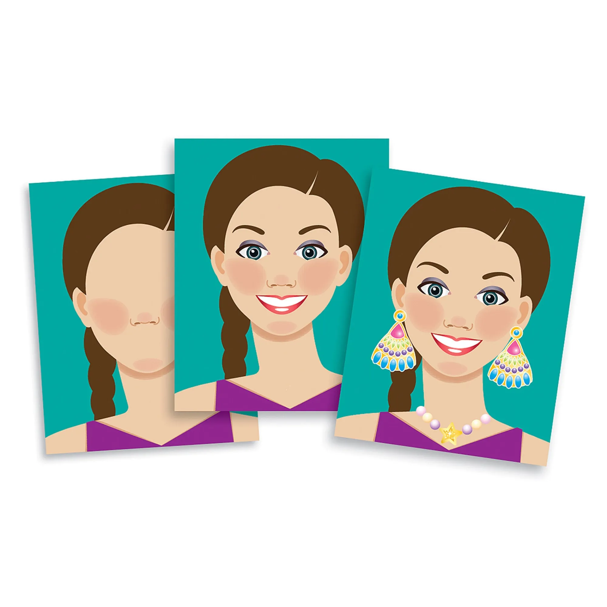 Make-a-Face Sticker Pad - Fashion Faces>Melissa & Doug Online