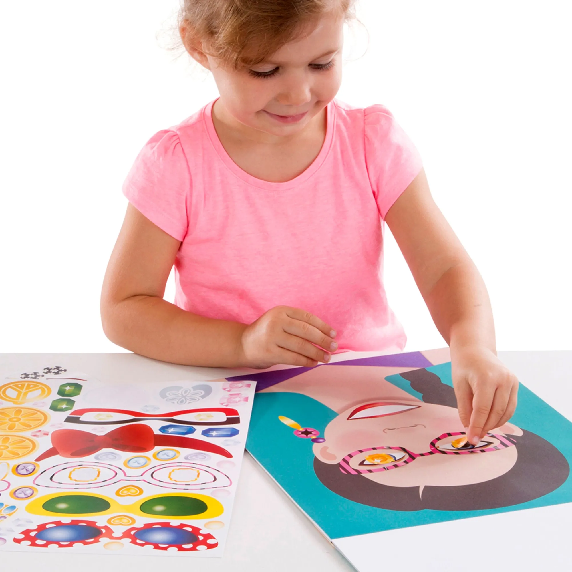 Make-a-Face Sticker Pad - Fashion Faces>Melissa & Doug Online