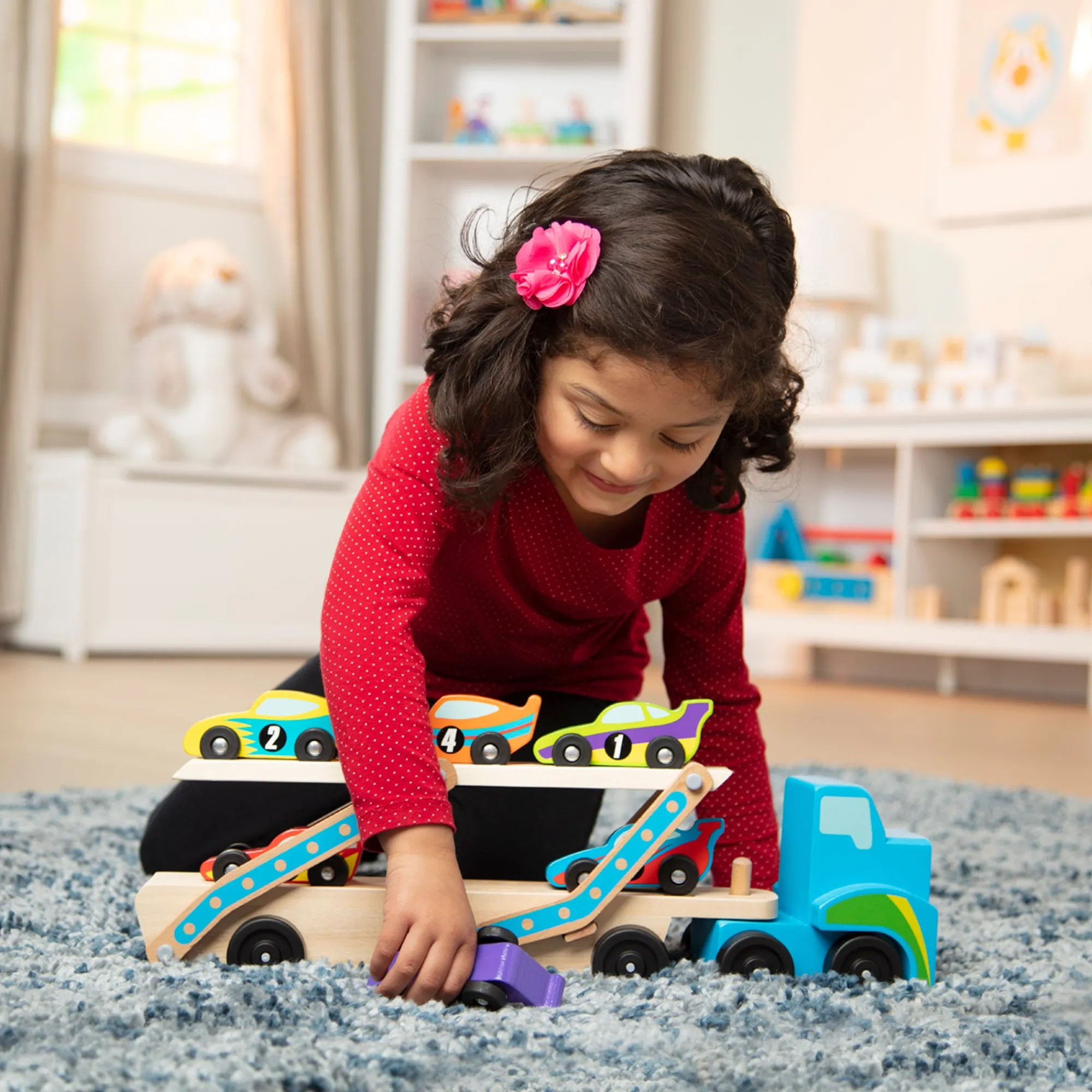 Mega Race Car Carrier>Melissa & Doug Clearance