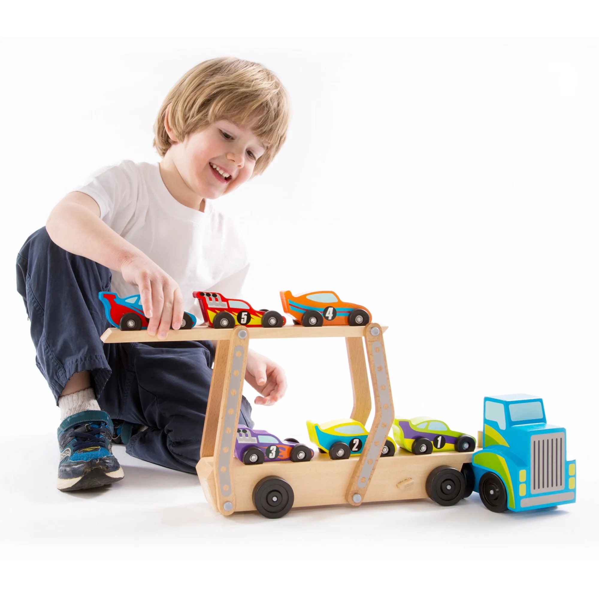 Mega Race Car Carrier>Melissa & Doug Clearance