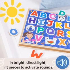 Ms. Rachel™ Wooden Phonics Alphabet Sound Puzzle - 24 Pieces>Melissa & Doug
