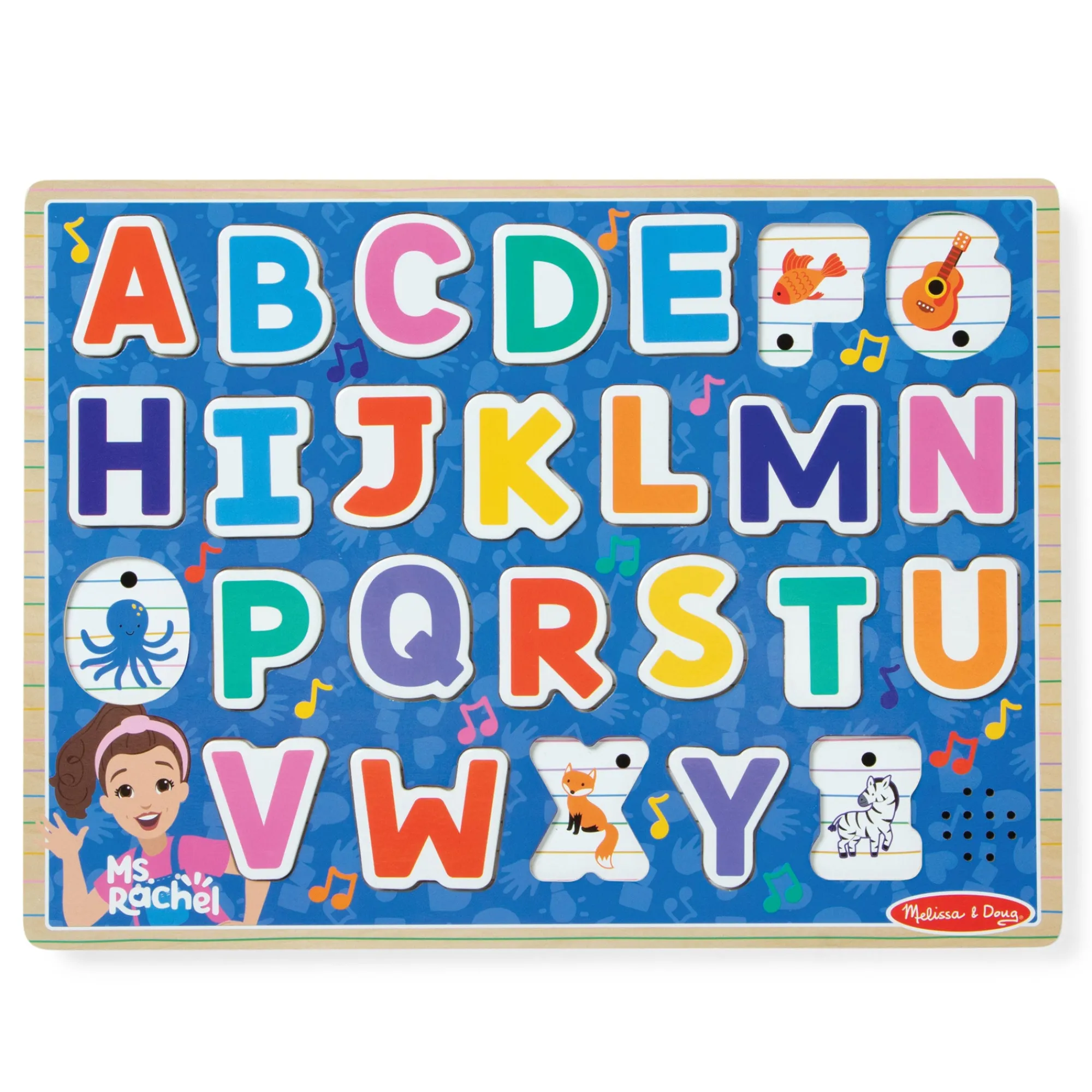 Ms. Rachel™ Wooden Phonics Alphabet Sound Puzzle - 24 Pieces>Melissa & Doug