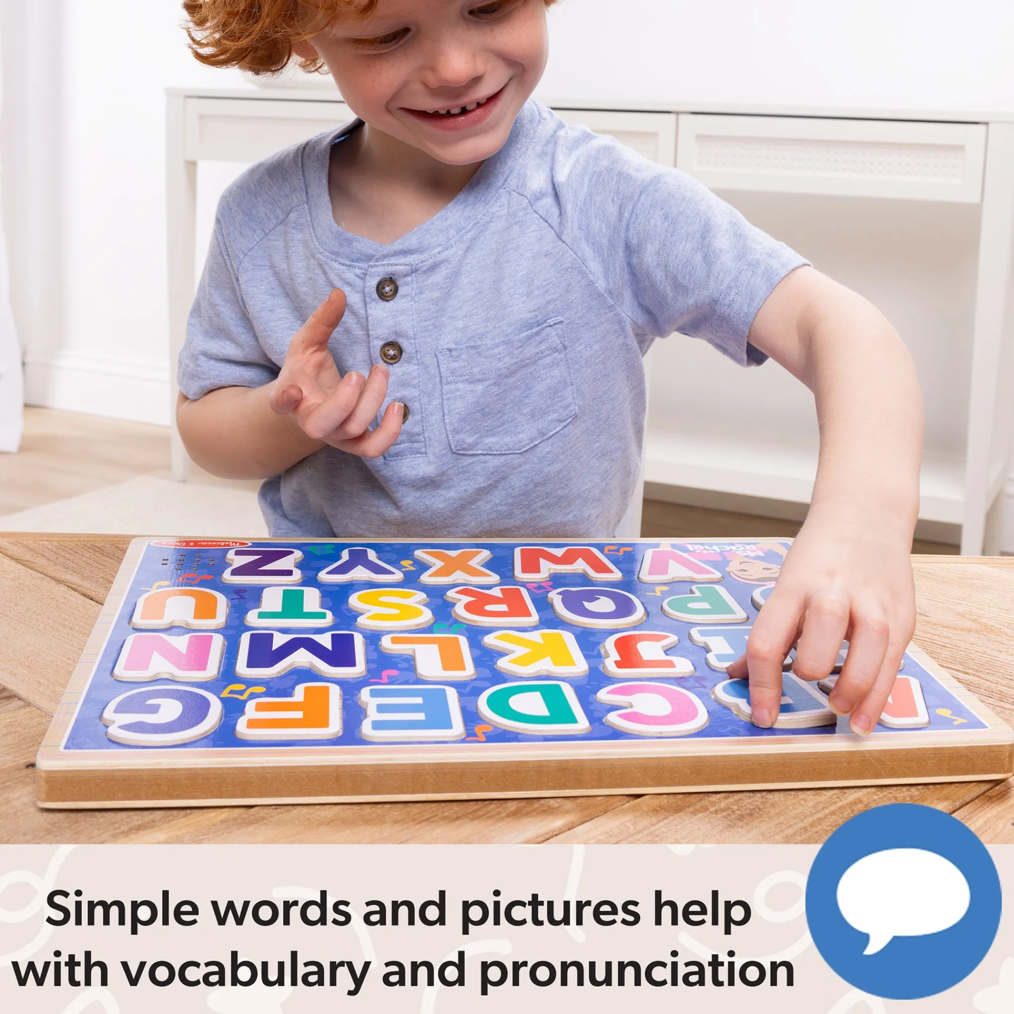 Ms. Rachel™ Wooden Phonics Alphabet Sound Puzzle - 24 Pieces>Melissa & Doug