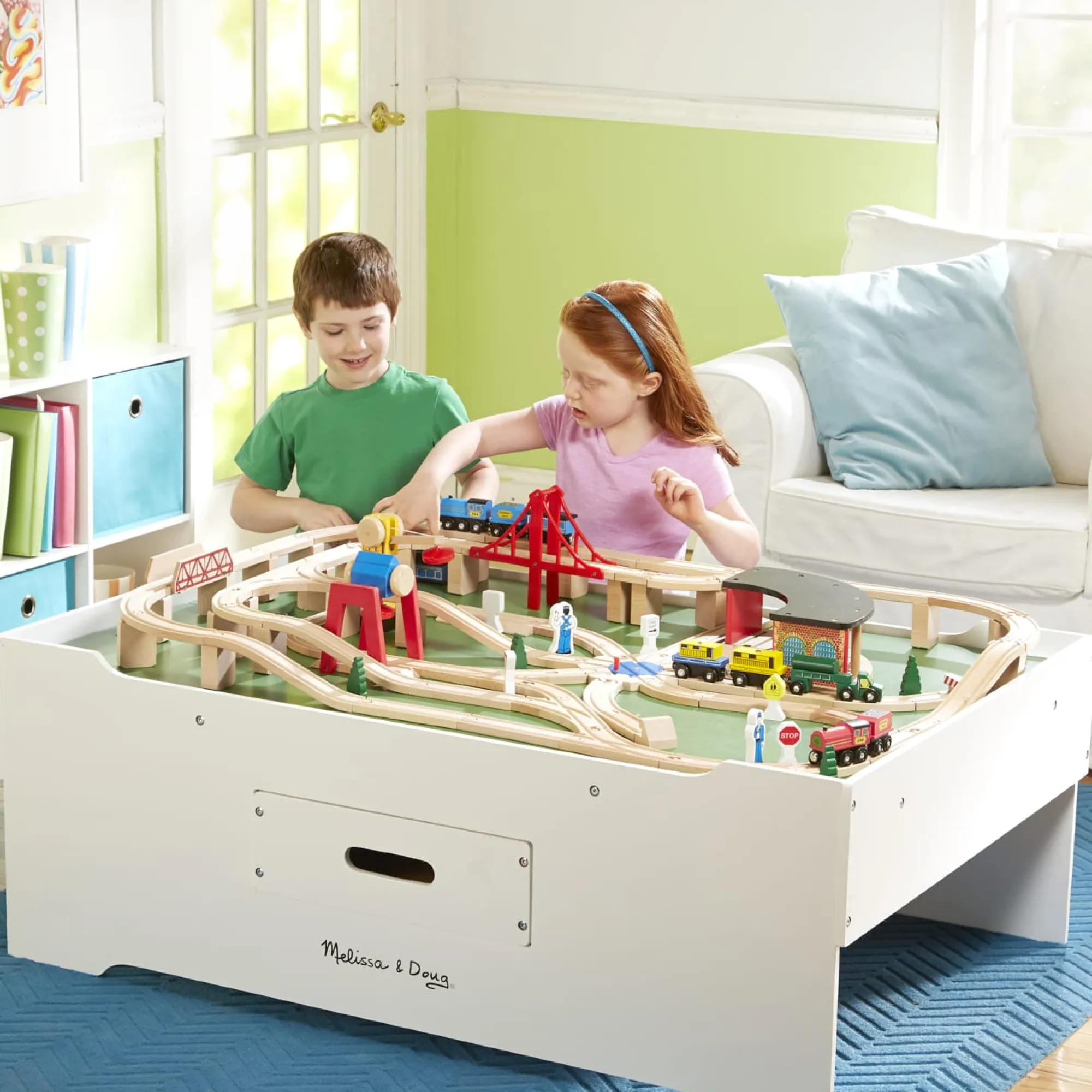 Multi-Activity Train Table>Melissa & Doug Clearance
