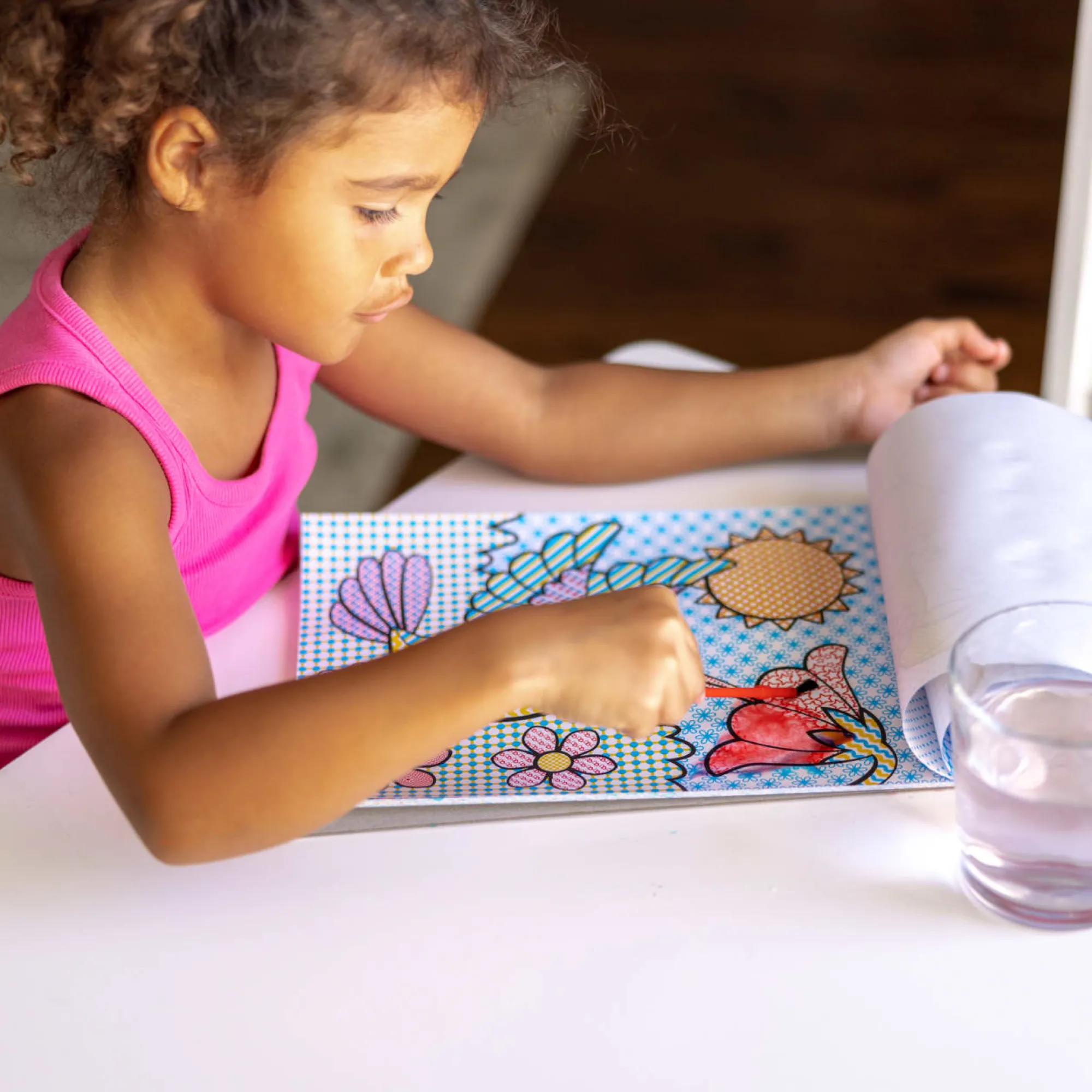 My First Paint With Water Kids' Art Pad With Paintbrush - Cheerleaders, Flowers, Fairies, and More>Melissa & Doug New