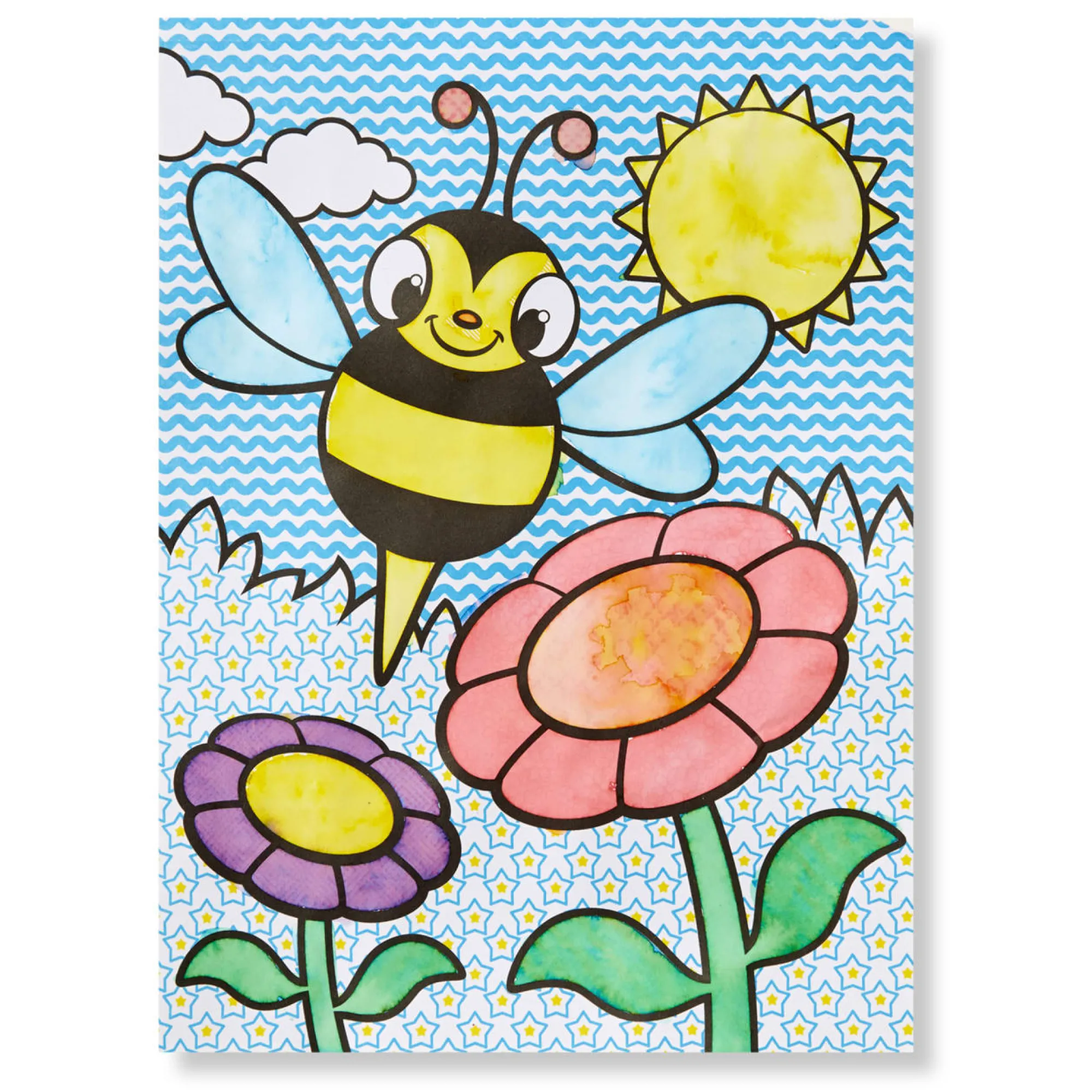 My First Paint With Water Kids' Art Pad With Paintbrush - Cheerleaders, Flowers, Fairies, and More>Melissa & Doug New
