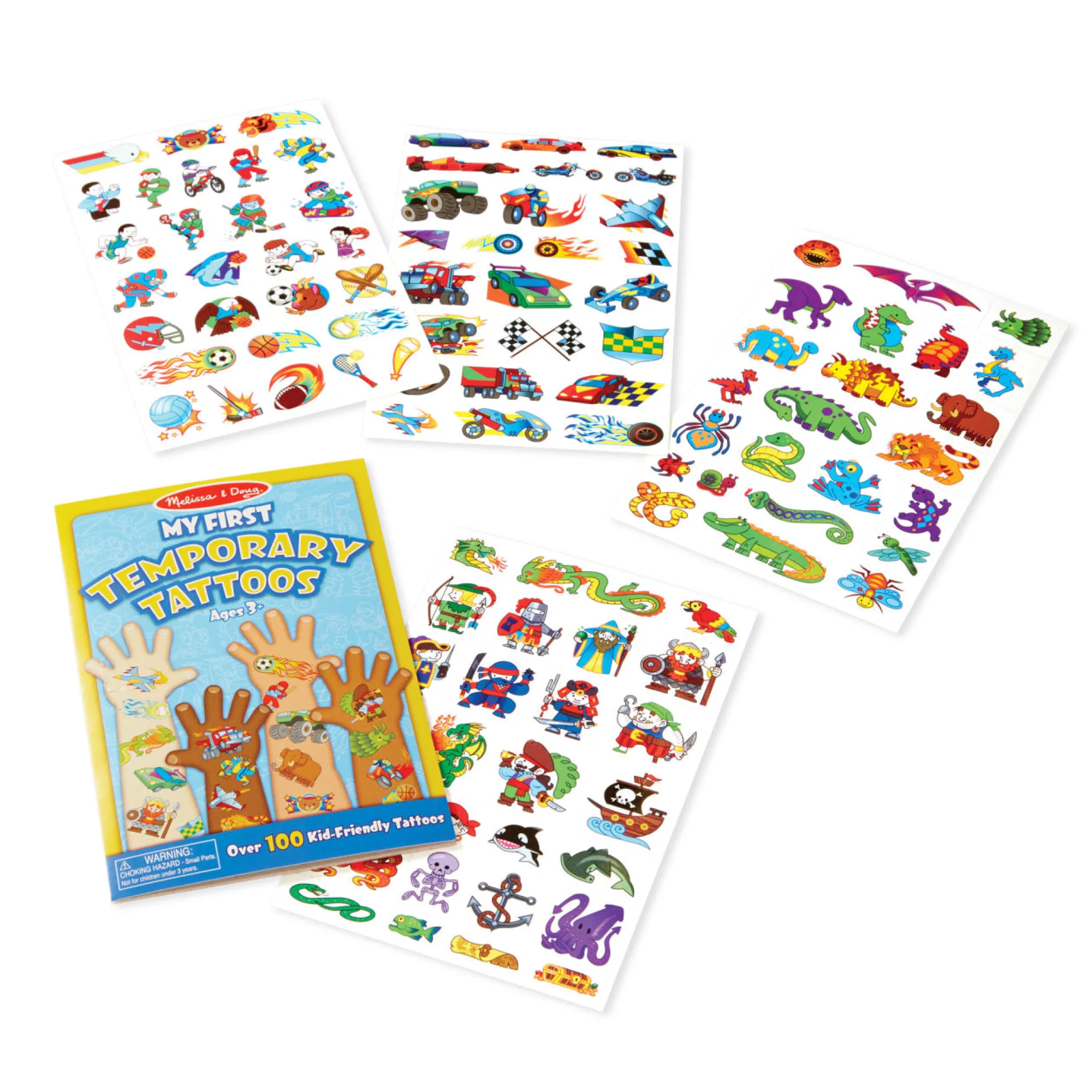 My First Temporary Tattoos: 100+ Kid-Friendly Tattoos - Adventure, Creatures, Sports, and More>Melissa & Doug Discount