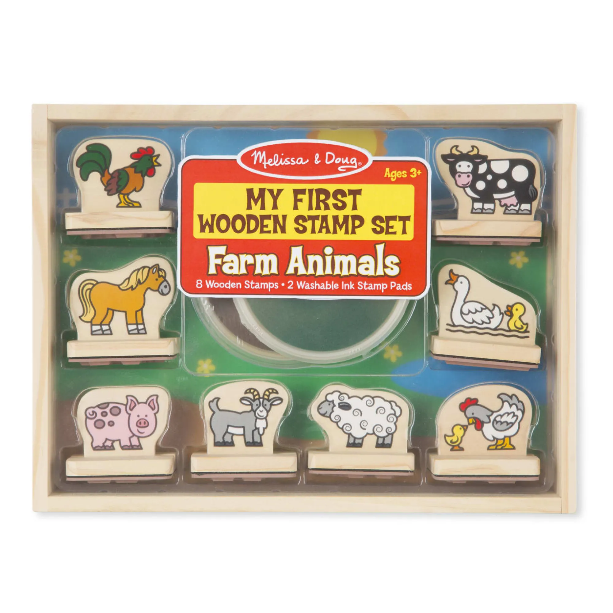 My First Wooden Stamp Set - Farm Animals>Melissa & Doug Online