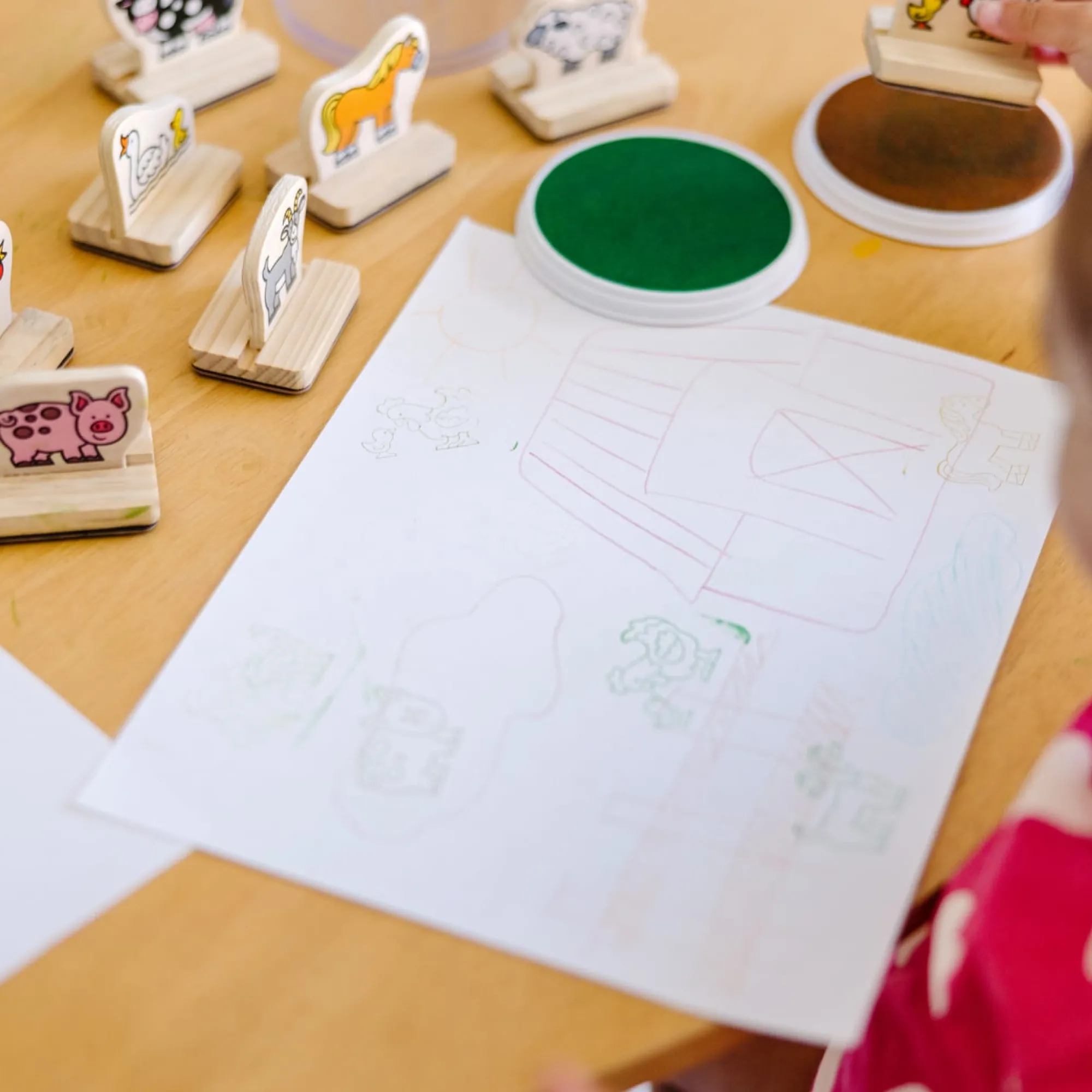 My First Wooden Stamp Set - Farm Animals>Melissa & Doug Online