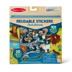 National Parks Reusable Stickers – Park Animals (5 Scenes, 121 Stickers)><noscript><img width=
