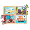 Natural Play Wooden Puzzle: Ready, Set, Go>Melissa & Doug