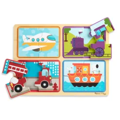 Natural Play Wooden Puzzle: Ready, Set, Go>Melissa & Doug