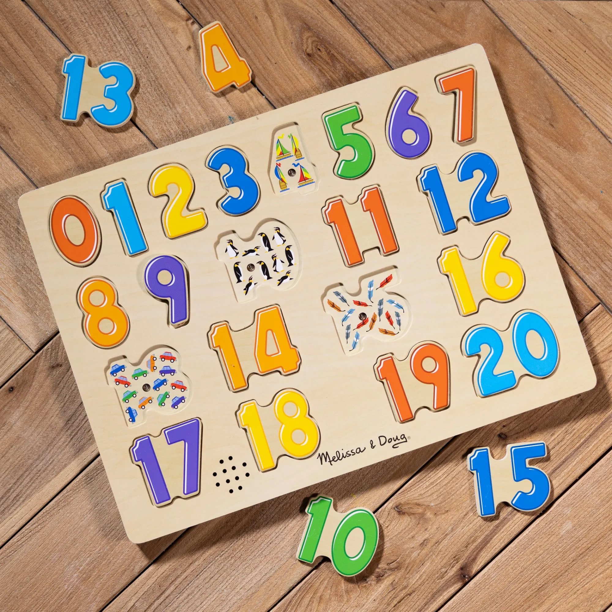 Numbers Sound Puzzle - 21 Pieces>Melissa & Doug Outlet