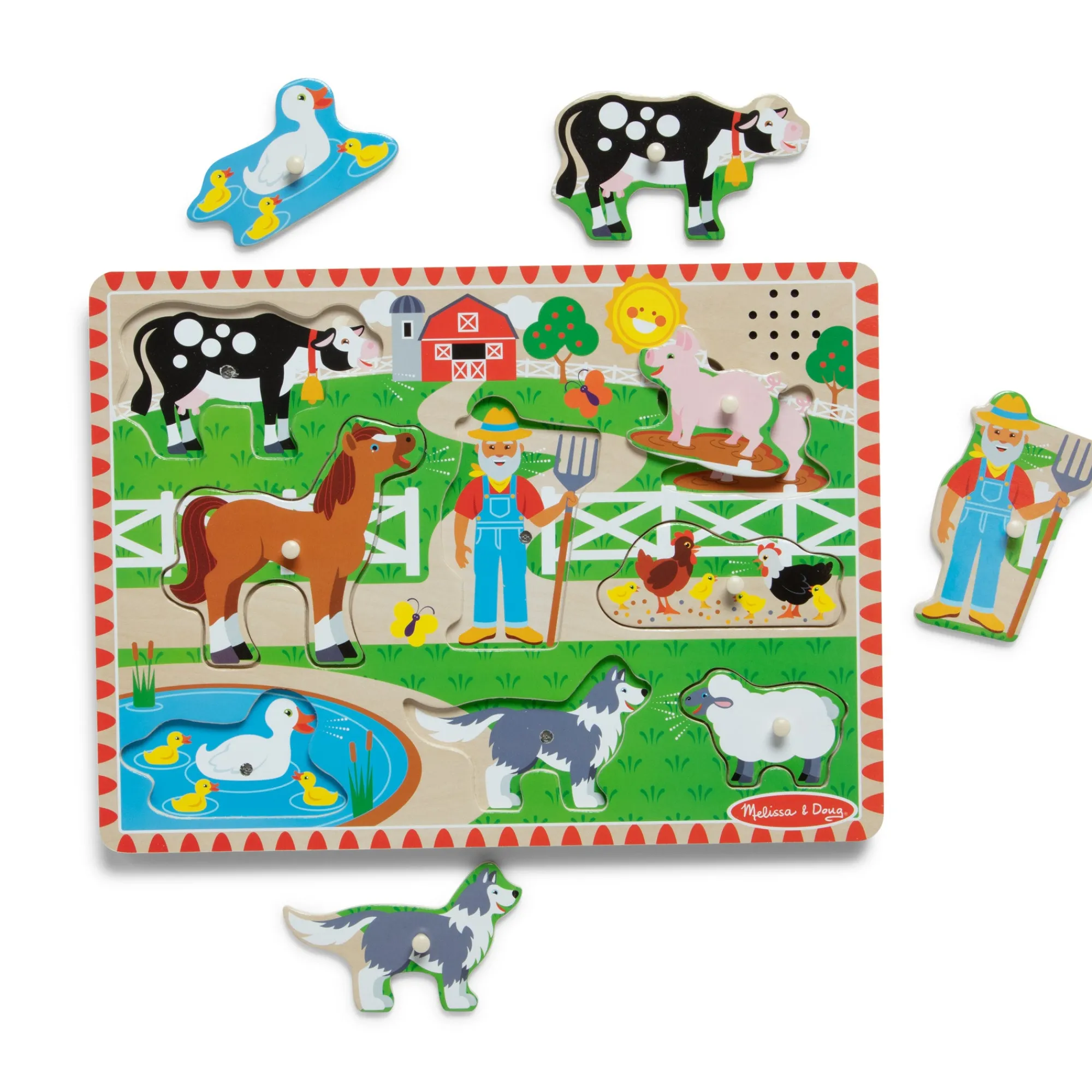 Old MacDonald's Farm Song Puzzle - 8 Pieces>Melissa & Doug Outlet