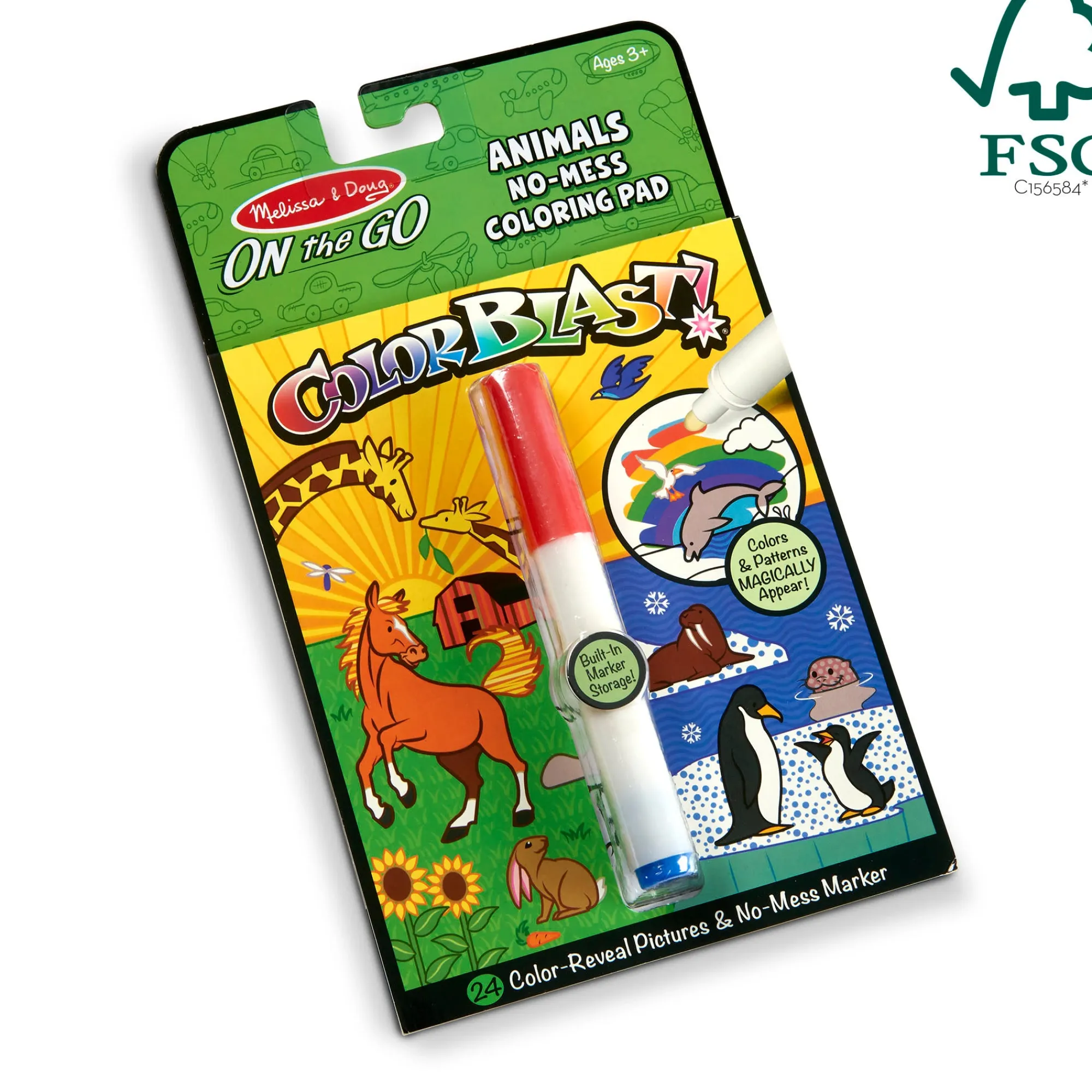 On the Go Colorblast No Mess Coloring Pad -Animals>Melissa & Doug Clearance