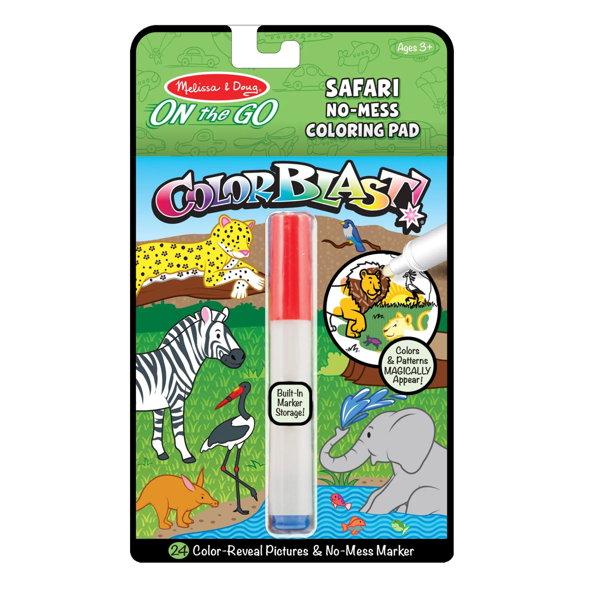 On the Go ColorBlast No Mess Coloring Pad - Safari>Melissa & Doug