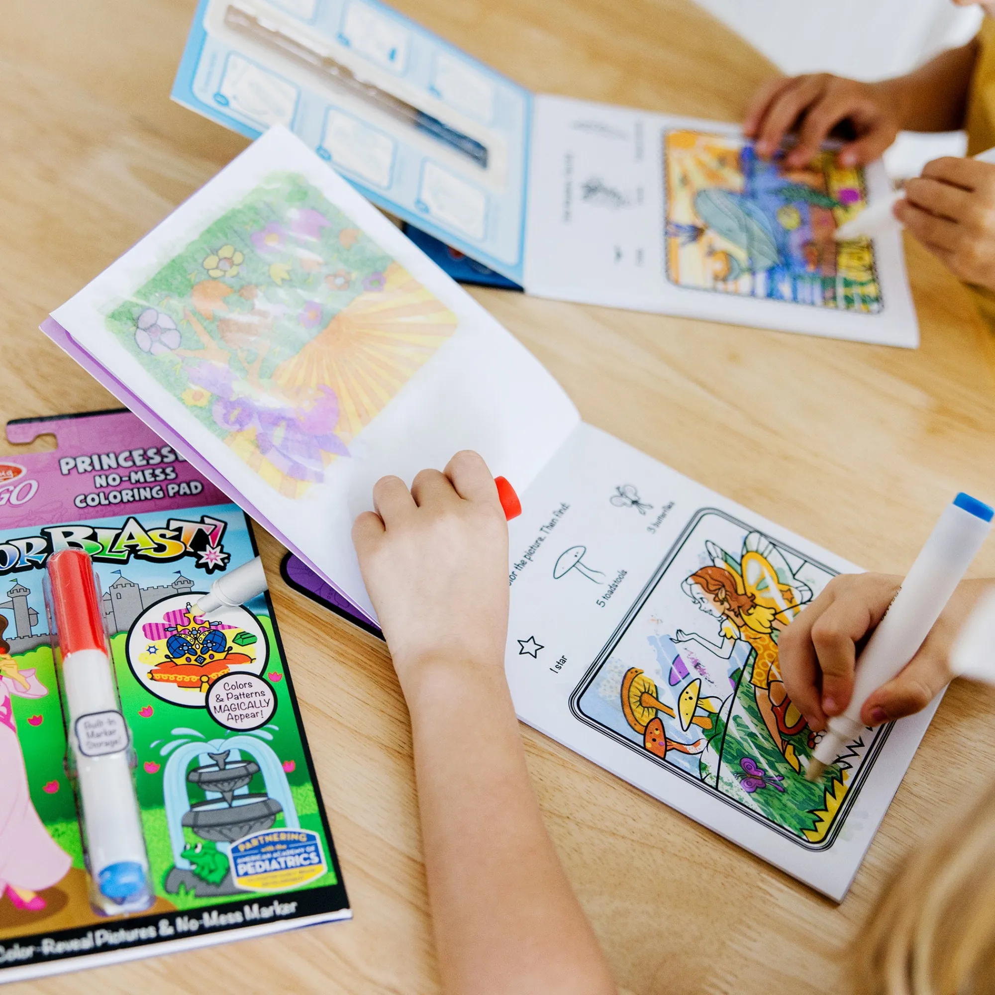 On the Go™ ColorBlast 3-Pack: Fairy, Princess, Sea Life>Melissa & Doug Clearance