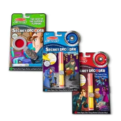 On the Go™ Secret Decoder Activity Books 3-Pack: Slippery Flippers, Runaway Ruby, Game Book><noscript><img width=