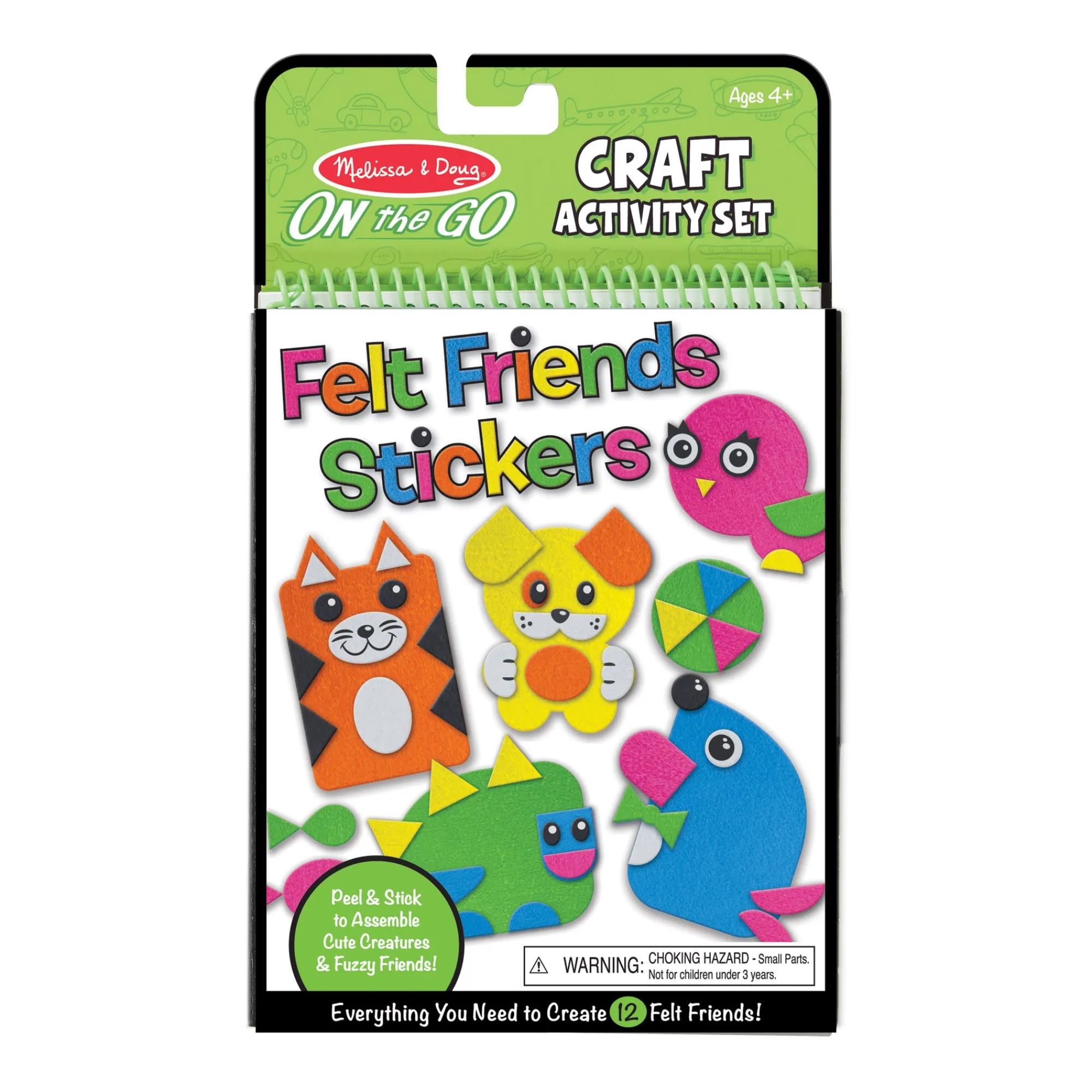 On-the-Go Felt Friends Stickers Craft Activity Set>Melissa & Doug