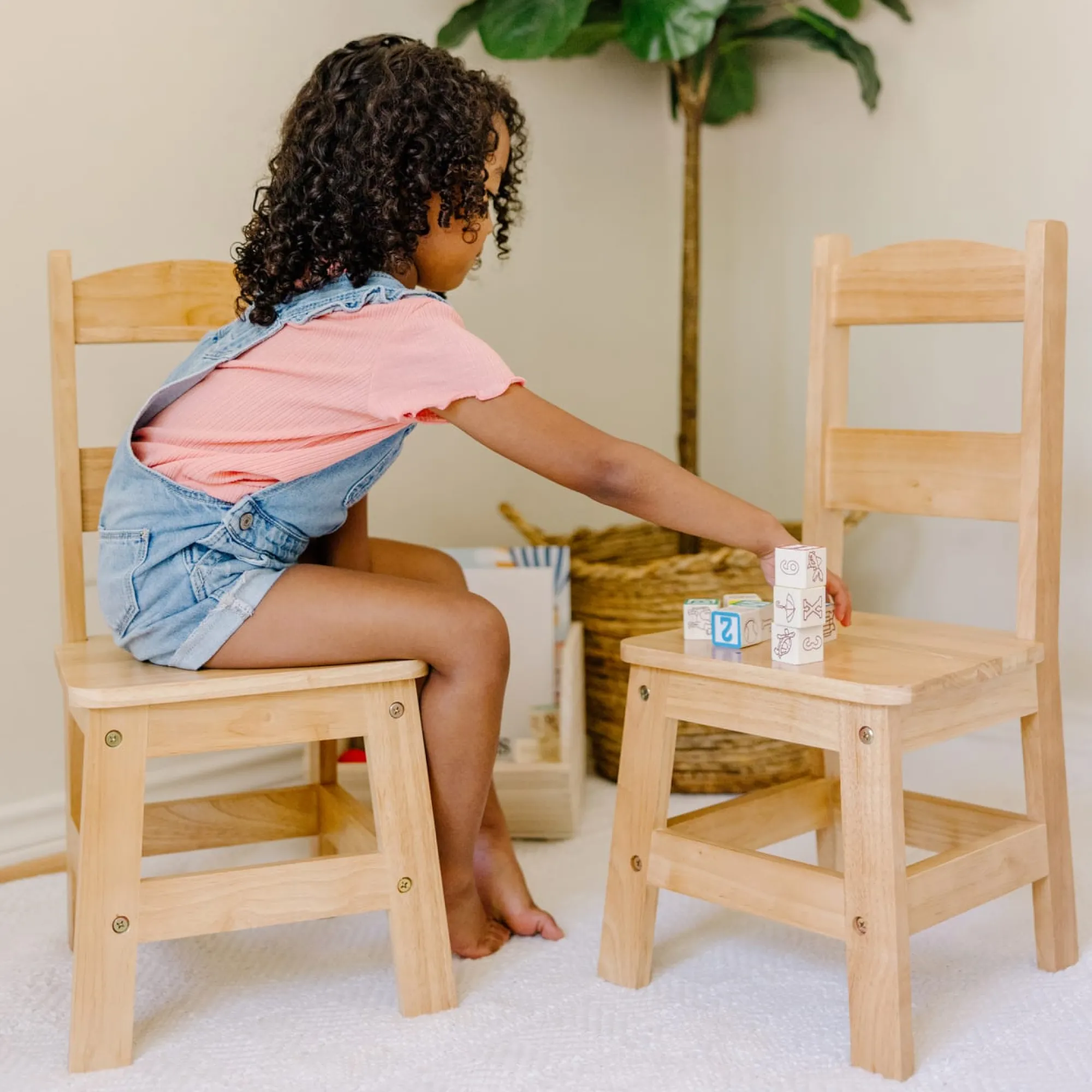 Pair of Solid Wood Chairs 2-Piece Set>Melissa & Doug Hot