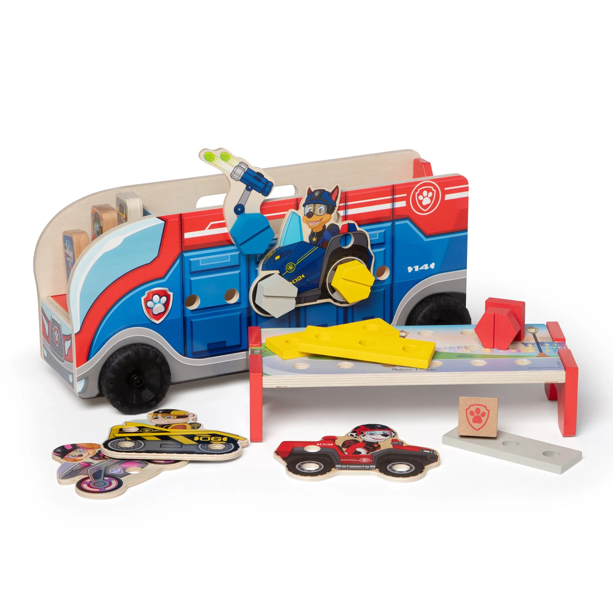 PAW Patrol Match & Build Mission Cruiser>Melissa & Doug New