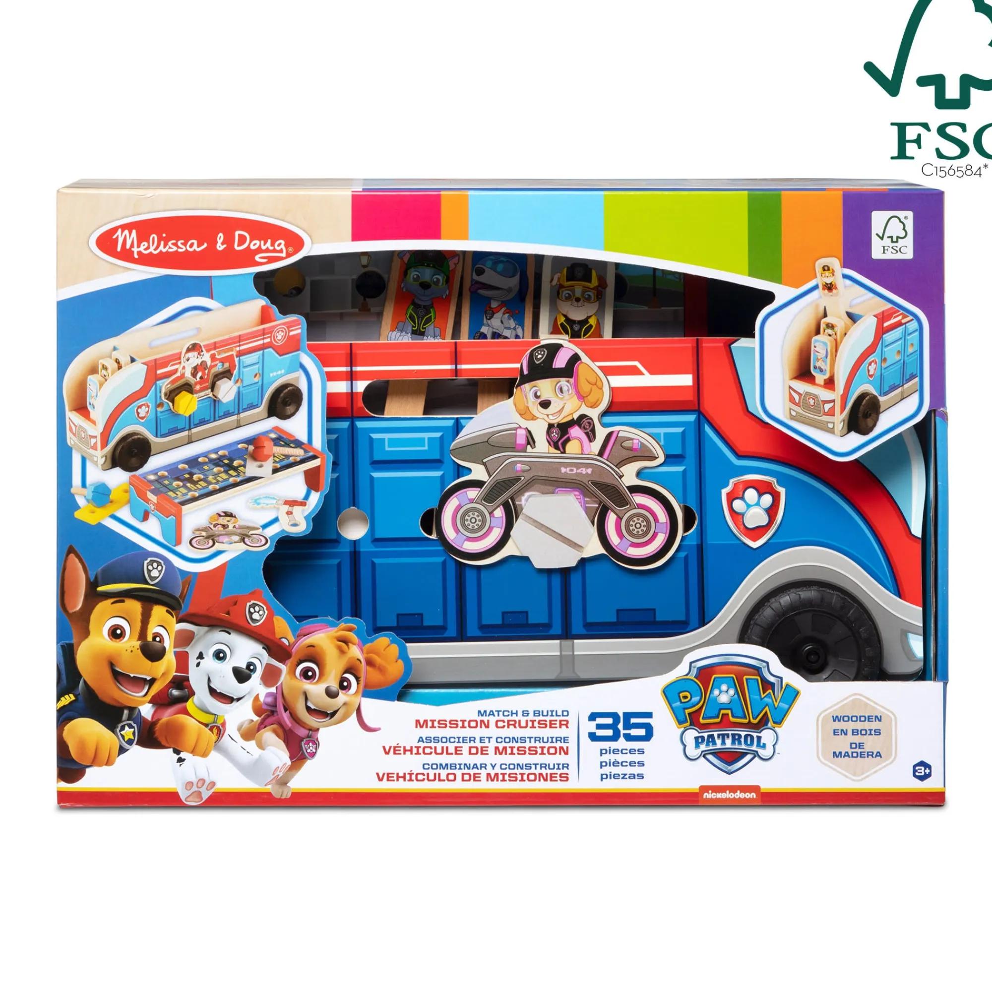PAW Patrol Match & Build Mission Cruiser>Melissa & Doug New
