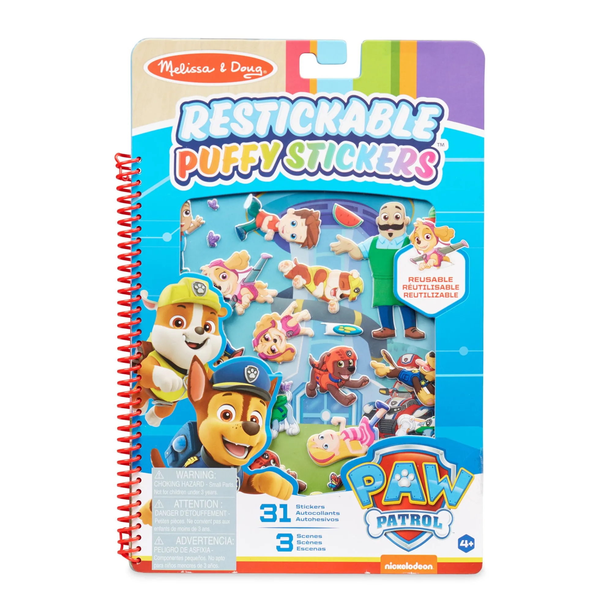 PAW Patrol Restickable Puffy Stickers - Adventure Bay>Melissa & Doug Hot